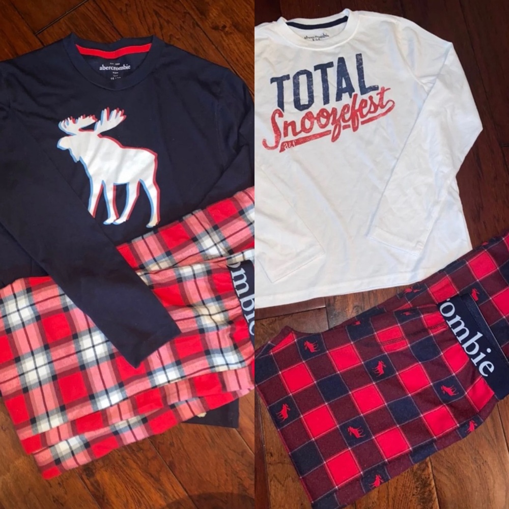 Abercrombie Kids PJ’s 11/12 15/16 Christmas sleep